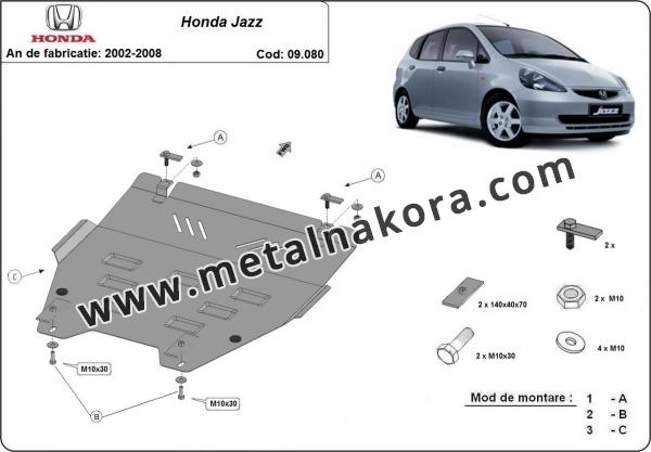Предпазна кора за двигател, скоростна кутия и радиатор Honda Jazz 2