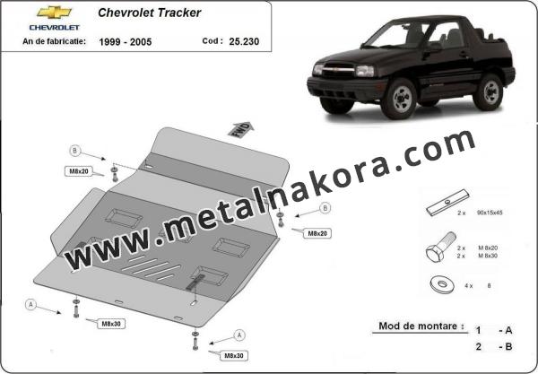 Метална предпазна кора за двигател Chevrolet Tracker 3