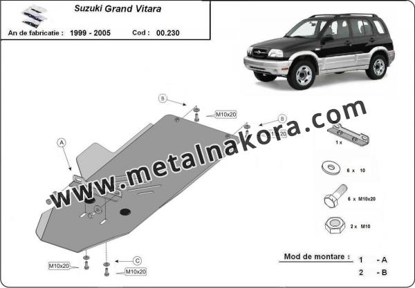 Предпазна кора за скоростна кутия Suzuki Grand Vitara 2 3
