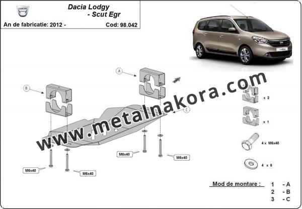 Щит система Stop&GO, EGR Dacia Lodgy 1