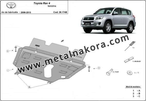 Предпазна кора за двигател, скоростна кутия, радиатор и предна броня Toyota RAV 4 3