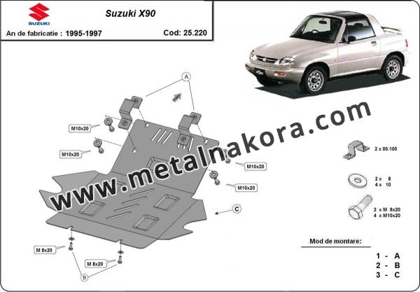 Предпазна кора за двигател и радиатор Suzuki X90 3
