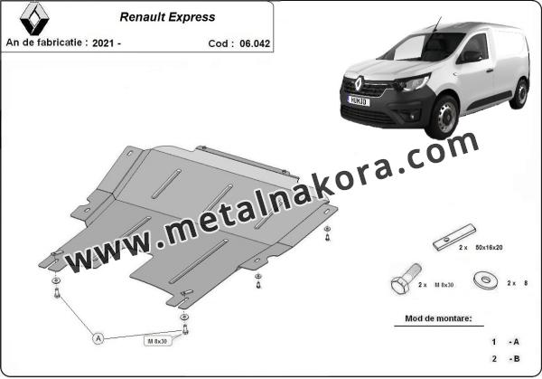 Предпазна кора за двигател и скоростна кутия Renault Express 1