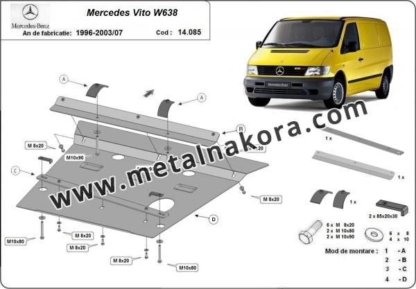 Предпазна кора за двигател и скоростна кутия Mercedes Vito 1