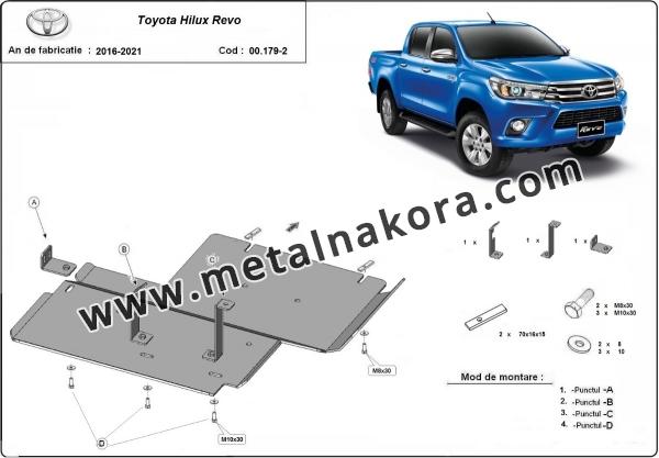 Предпазна кора за диференциал и редуктор Toyota Hilux Revo - алуминий 2