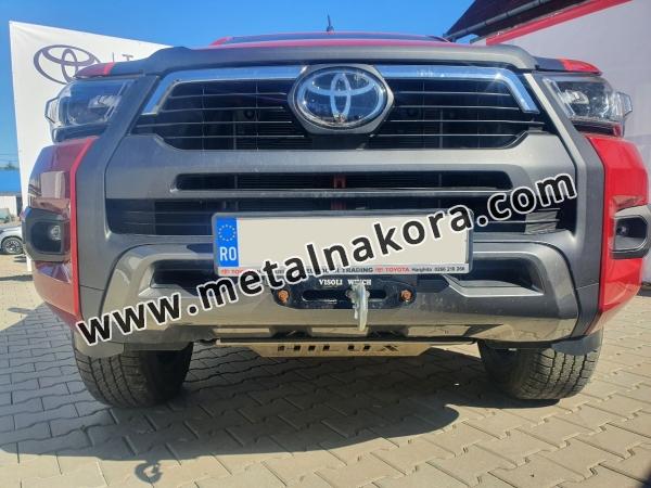 Предпазна кора за радиатор Toyota Hilux Revo - алуминий 8