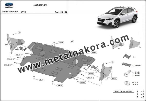 Предпазна кора за двигател и скоростна кутия Subaru XV 8