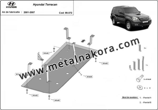 Предпазна кора за резервоар Hyundai Terracan 1