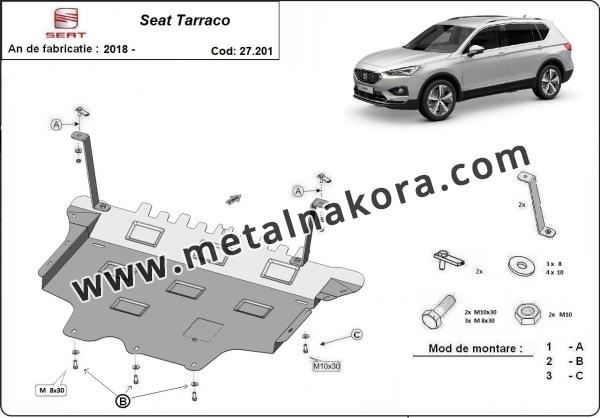 Предпазна кора за двигател, скоростна кутия, радиатор и предна броня Seat Tarraco 3