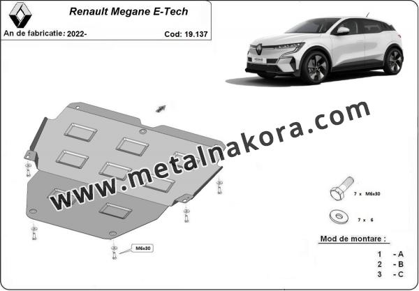 Предпазна кора за двигател, скоростна кутия и радиатор Renault Megane E-Tech 1
