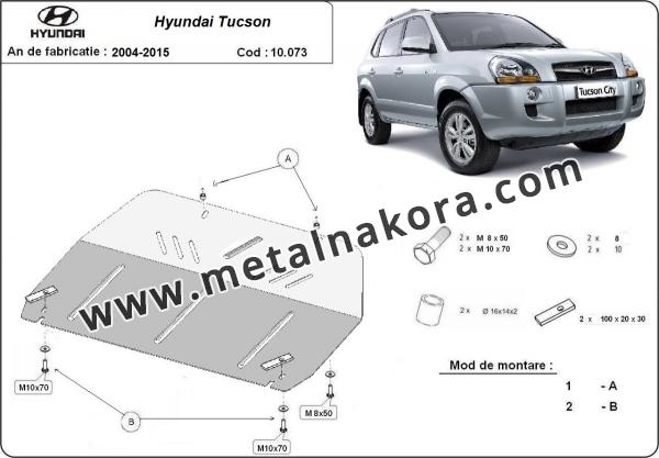 Предпазна кора за двигател, скоростна кутия и радиатор Hyundai Tucson 3