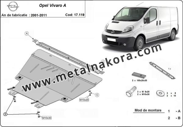 Предпазна кора за двигател, скоростна кутия и радиатор Opel Vivaro 1
