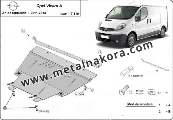 Предпазна кора за двигател, скоростна кутия и радиатор Opel Vivaro (2011-2014) 3