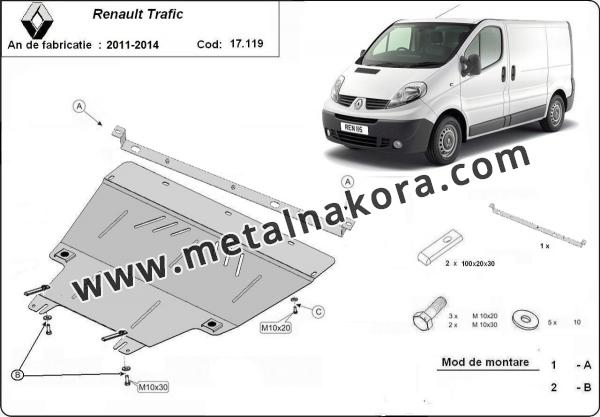 Предпазна кора за двигател, скоростна кутия и радиатор Renault Trafic (2011-2014) 3