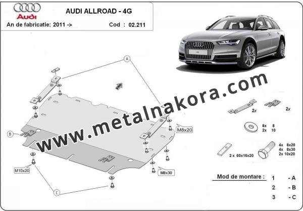 Предпазна кора за двигател и радиатор Audi A6 All Road  2