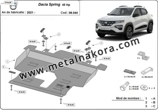 Предпазна кора за двигател и скоростна кутия Dacia Spring 1