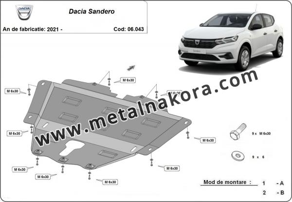 Предпазна кора за двигател и скоростна кутия Dacia Sandero 3