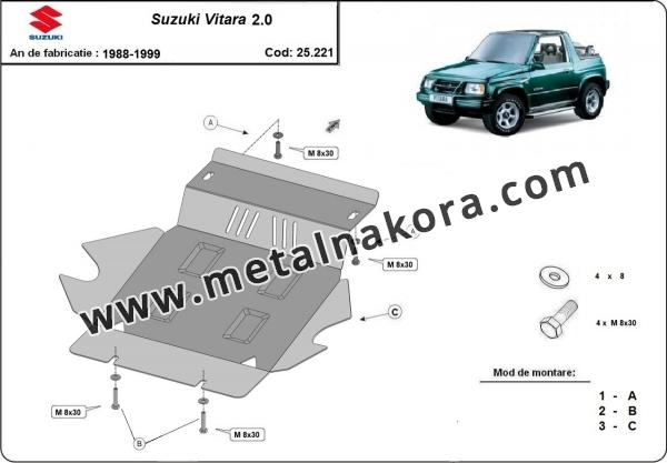 Предпазна кора за двигател и радиатор Suzuki Vitara 2.0 3