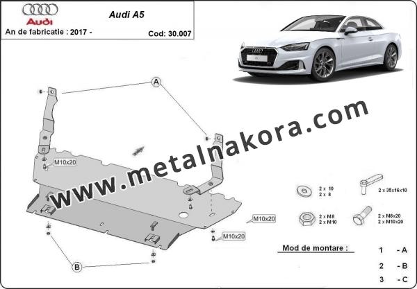 Предпазна кора за двигател, радиатор и предна броня Audi A5 1