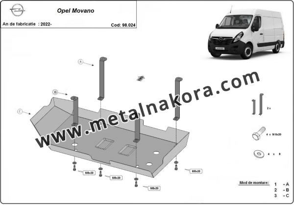 Резервоар за акумулатори AdBlue Opel Movano 3