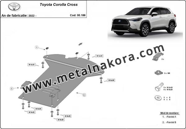 Каталитичен щит против кражба за Toyota Corolla Cross 3