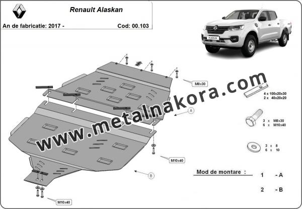 Предпазна кора за скоростна кутия Renault Alaskan 3