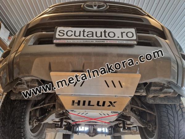 Предпазна кора за радиатор Toyota Hilux Revo - алуминий 11