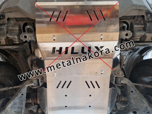Предпазна кора за двигател Toyota Hilux Revo - алуминий 10