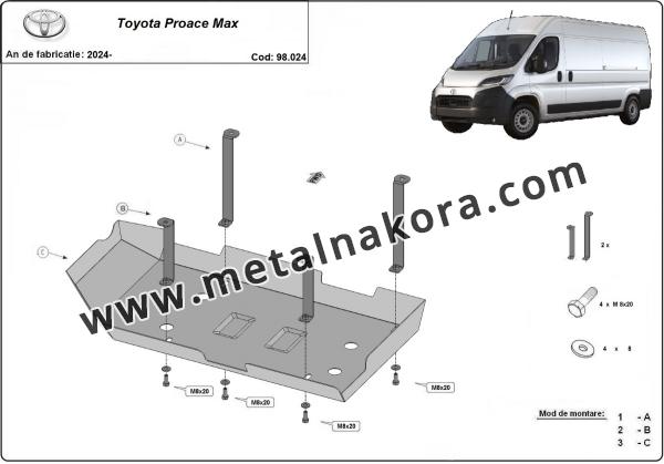 Резервоар за акумулатори Toyota Proace Max 3