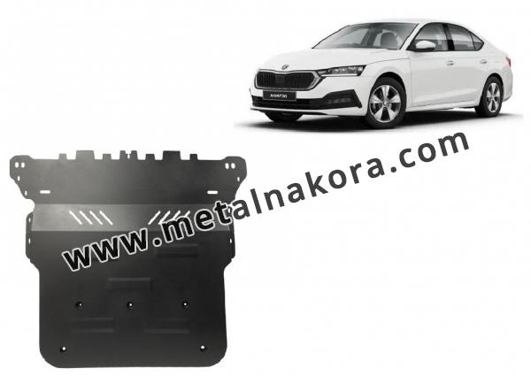 Предпазна кора за двигател, скоростна кутия, радиатор и предна броня Skoda Octavia 4 1