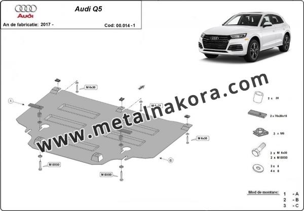 Предпазна кора за скоростна кутия Audi Q5 3