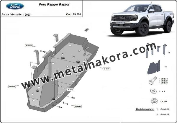 Предпазна кора за резервоар Ford Ranger Raptor 3