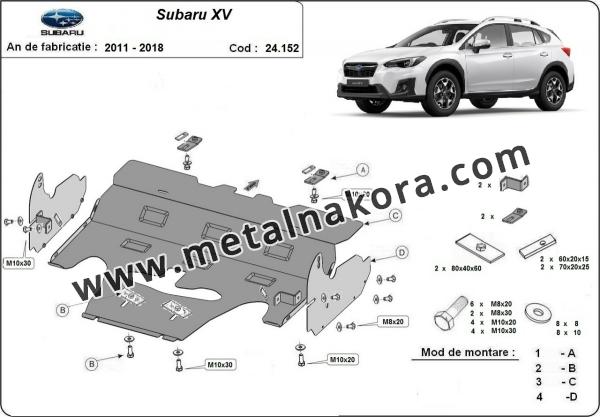 Предпазна кора за двигател и скоростна кутия Subaru XV 3