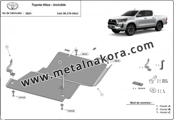 Предпазна кора за диференциал и редуктор Toyota Hilux Invincible 3