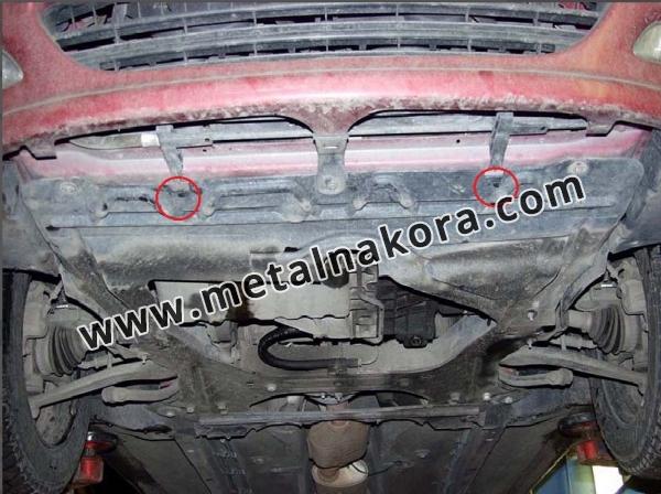 Предпазна кора за двигател, скоростна кутия, радиатор и предна броня Peugeot 406 4