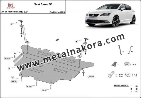 Алуминиев Предпазна кора за двигател и скоростна кутия Seat Leon 5F 3