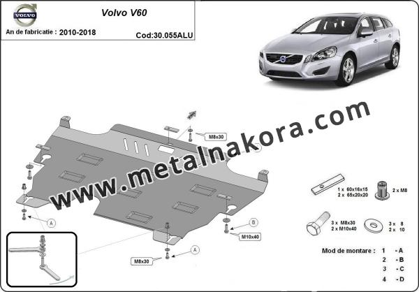 Предпазна кора за двигател и скоростна кутия Volvo V60 3