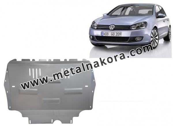 Алуминиев Предпазна кора за двигател, скоростна кутия и радиатор VW Golf 6 1
