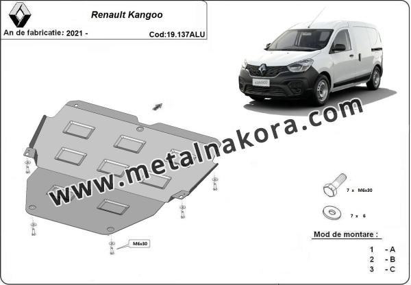 Алуминиев щит на Renault Kangoo 3
