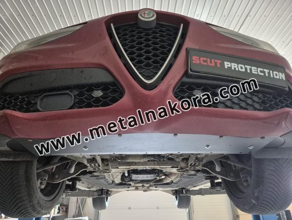 Алуминиев Предпазна кора за двигател, скоростна кутия, радиатор и предна броня Alfa Romeo Stelvio 9
