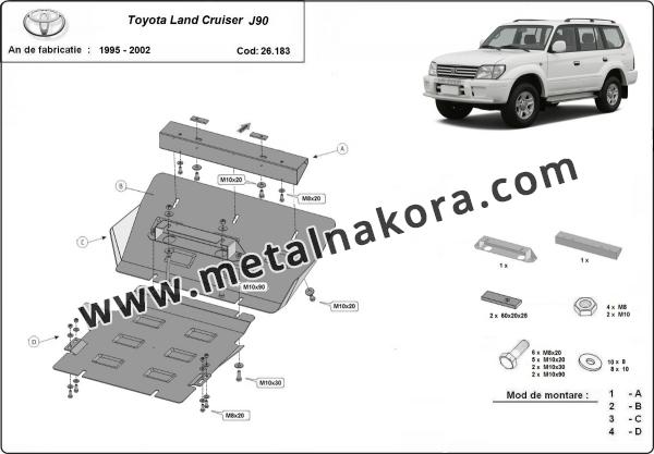 Предпазна кора за двигател и радиатор Toyota Land Cruiser J90 3