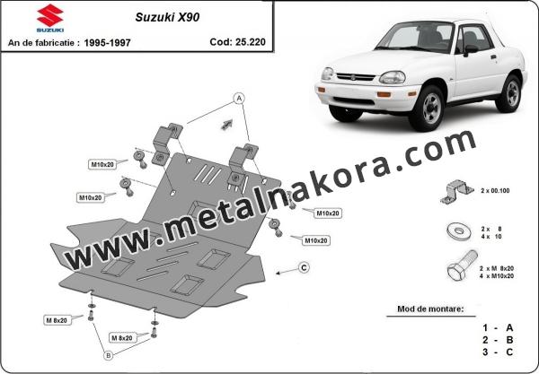 Предпазна кора за двигател и радиатор Suzuki X90 3