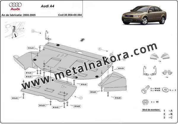 Комплект щитове Audi A4 B6 - diesel 3