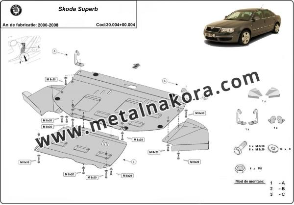 Комплект щитове Skoda Superb 1,8  1,9 TDI 2