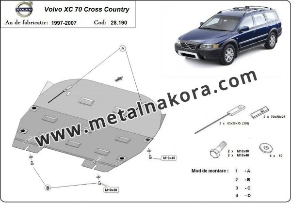 Предпазна кора за двигател и скоростна кутия Volvo XC70 Cross Country 3