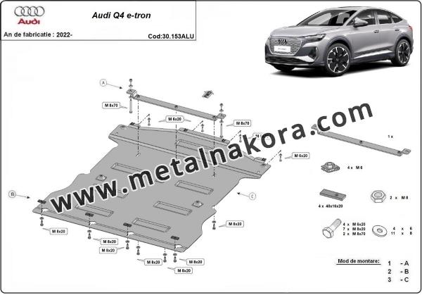 Алуминиев предпазна кора за двигател Audi Q 4 e-tron 2