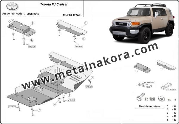 Предпазна кора за двигател и радиатор Toyota Fj Cruiser 3