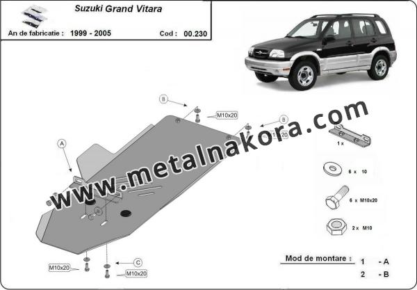 Предпазна кора за скоростна кутия Suzuki Grand Vitara  3