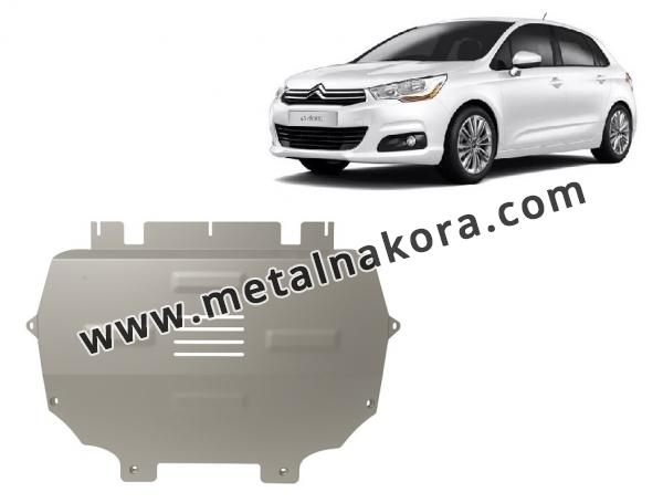 Алуминиев Предпазна кора за двигател, скоростна кутия, радиатор и предна броня изработени от алуминий Citroen C4 1