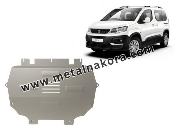 Алуминиев Предпазна кора за двигател, скоростна кутия, радиатор и предна броня изработени от алуминий Peugeot Rifter 1